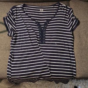 striped blouse